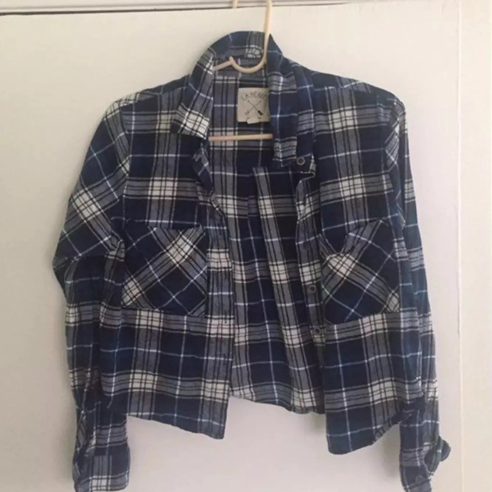 LA HEARTS blue flannel